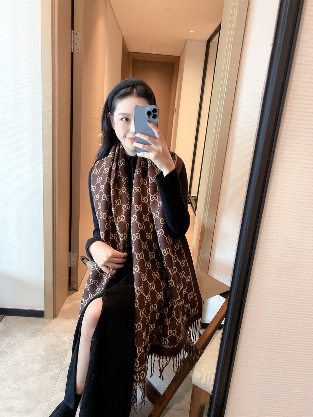 GUCCI 二つ面デザイン スカーフ 4色入 - 画像 5