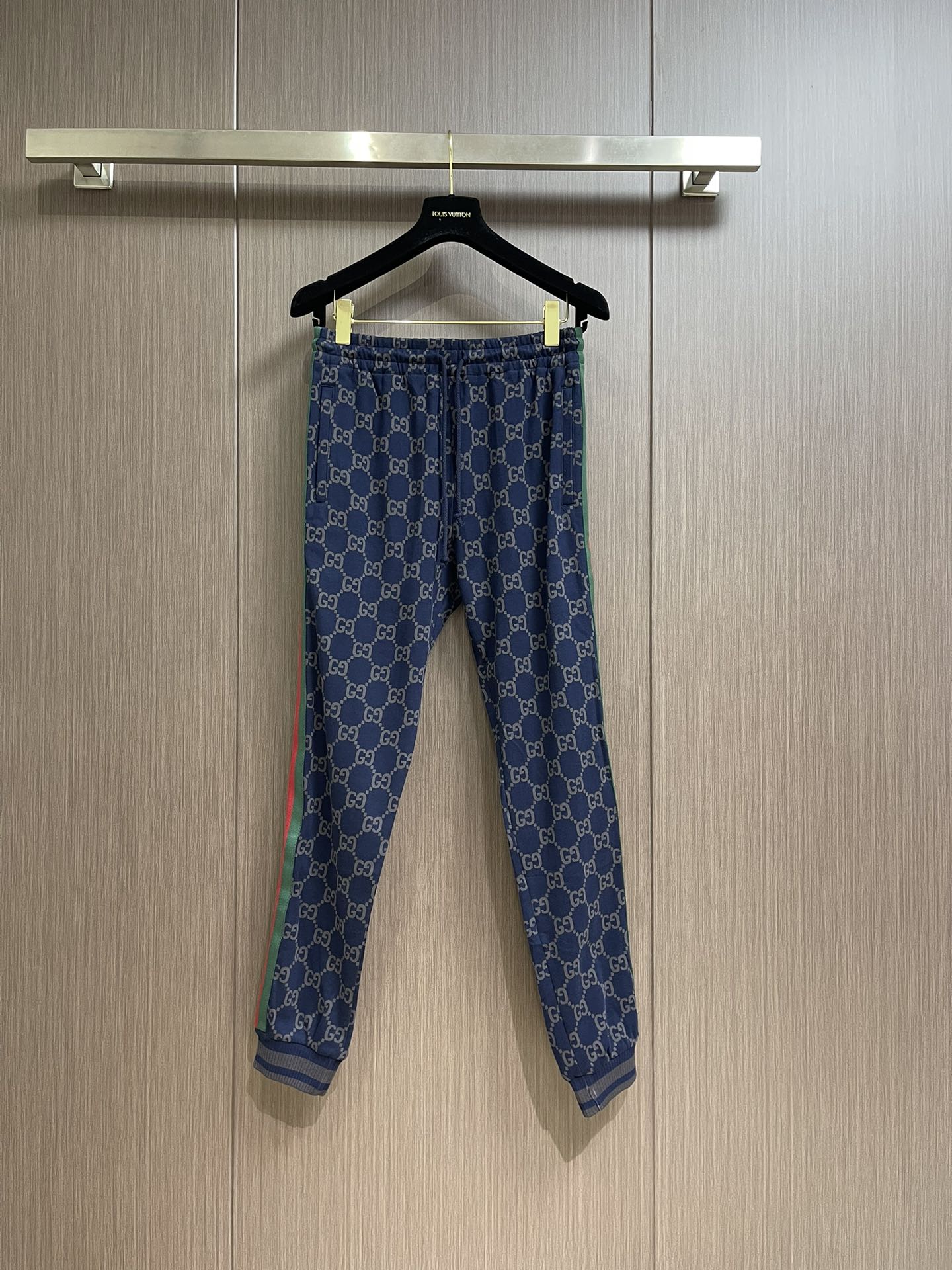 GUCCI メンズ トラックパンツ ブルー 2点セット