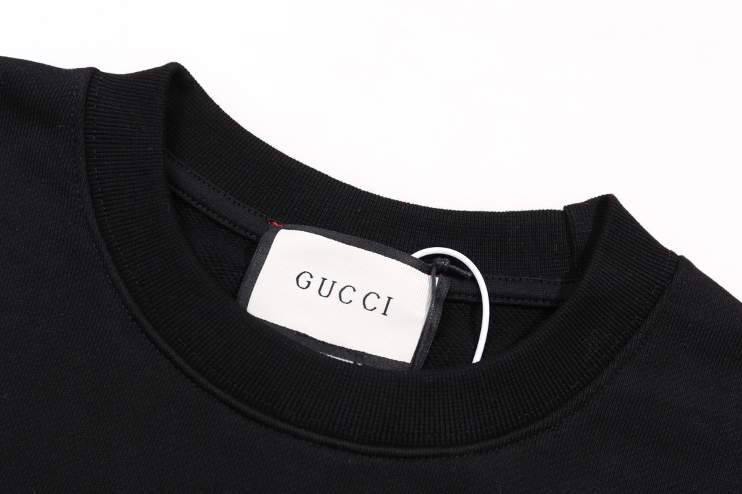 GUCCI ブラック 半袖スウェットシャツ 1色入 - 画像 3