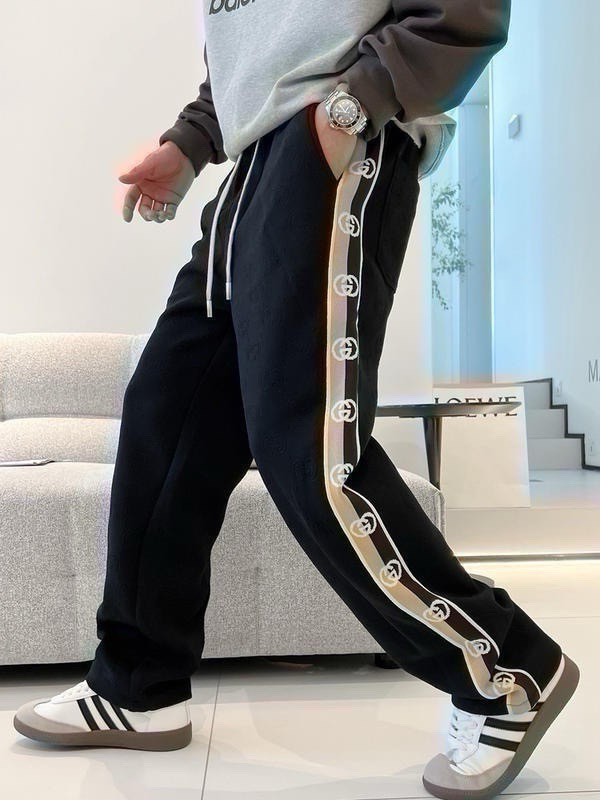 GUCCI メンズ スウェットパンツ ブラック 3色入