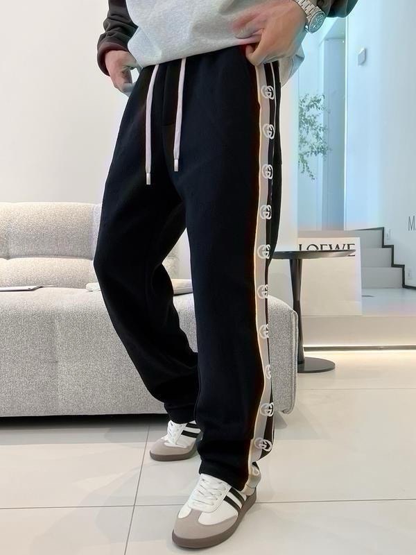 GUCCI メンズ スウェットパンツ ブラック 3色入 - 画像 4