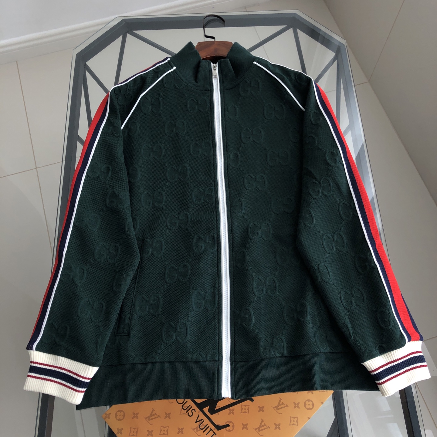 GUCCI グラフィックレースジャケット ネイビー 1色入