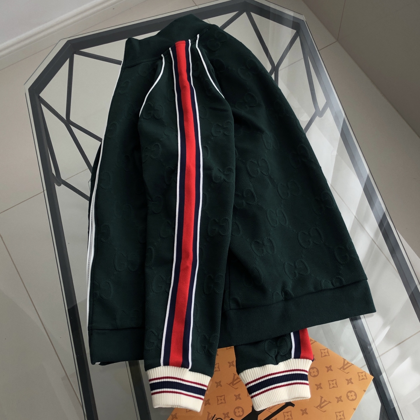 GUCCI グラフィックレースジャケット ネイビー 1色入 - 画像 3