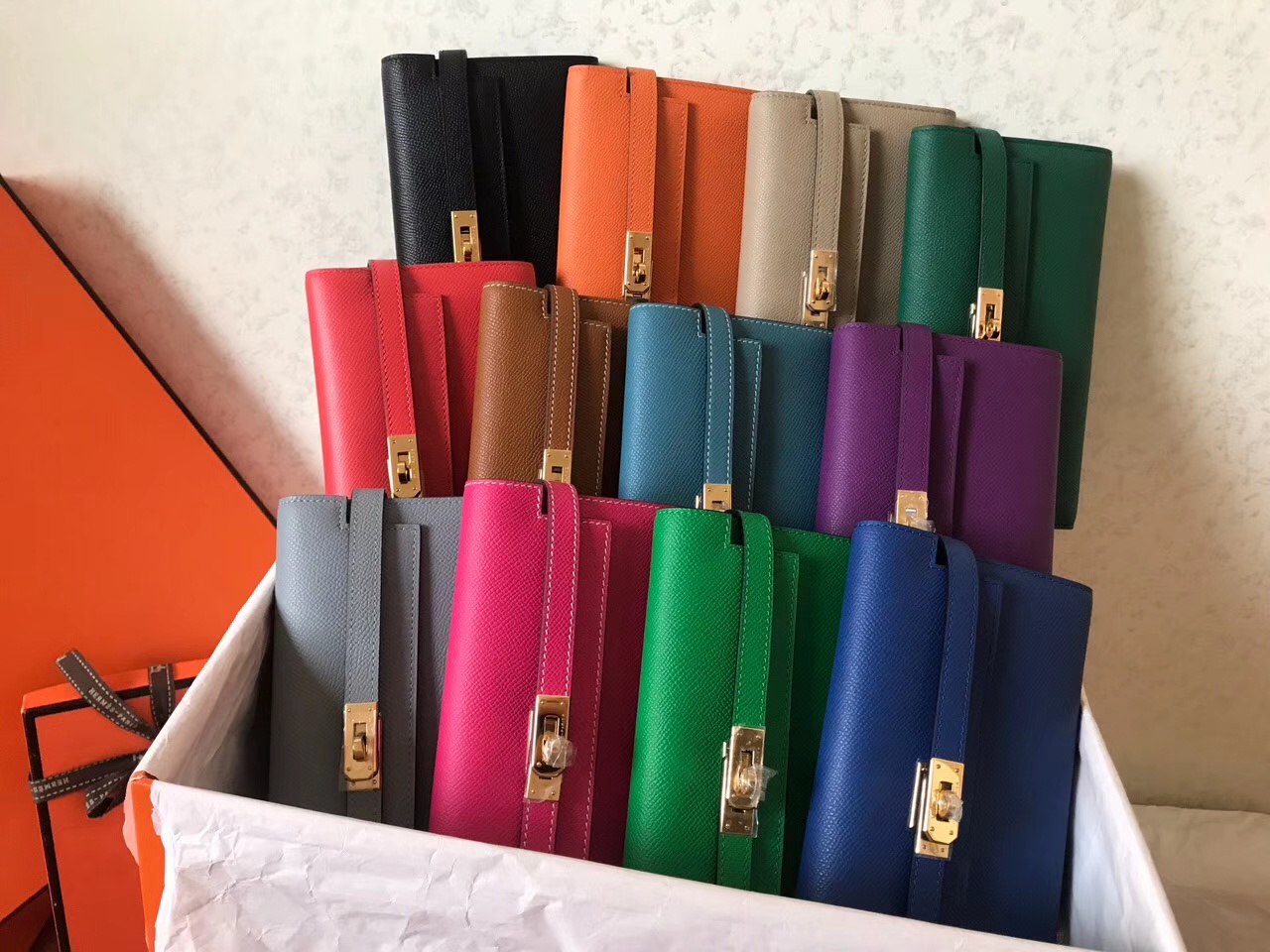 エトゥイユ ケリーポーチ 11色 ワンタッチ ファスナー レザー エルメス 💼✨