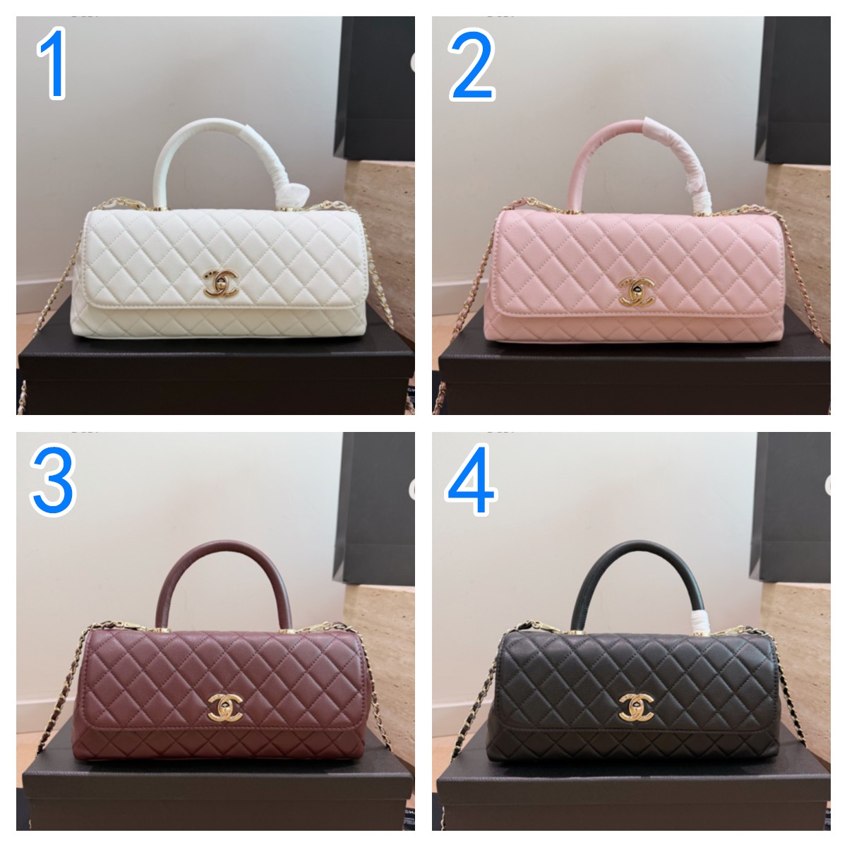 大切なシーンに　CHANEL　シャネル　キャビアスキンココハンドル　Coco Handle　ハンドバッグ　ショルダーバッグ　2WAY　横長フォルム 26プレ春夏
