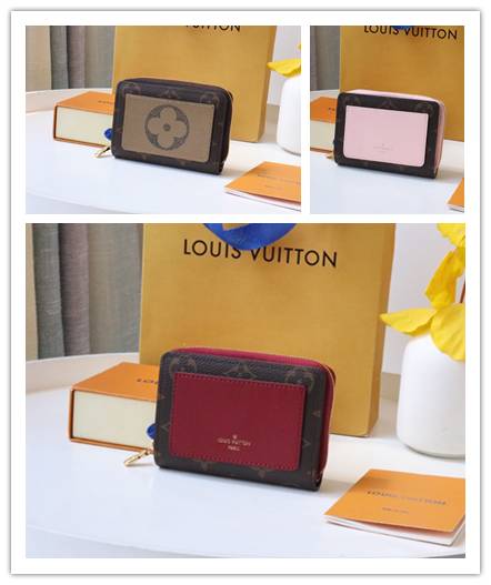 LOUIS VUITTON ルイヴィトン モノグラム ダミエ 長財布 二つ折り財布 ラウンドファスナー レディース ブラウン ブラック レッド ピンク - 画像 3