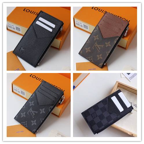 LOUIS VUITTON ルイヴィトン モノグラム ダミエ 長財布 二つ折り財布 ラウンドファスナー レディース ブラウン ブラック レッド ピンク - 画像 4