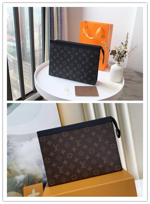 LOUIS VUITTON ルイヴィトン モノグラム ダミエ 長財布 二つ折り財布 ラウンドファスナー レディース ブラウン ブラック レッド ピンク - 画像 8