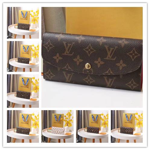 LOUIS VUITTON ルイヴィトン モノグラム ダミエ 長財布 二つ折り財布 レディース ブラック ベージュ レッド - 画像 7