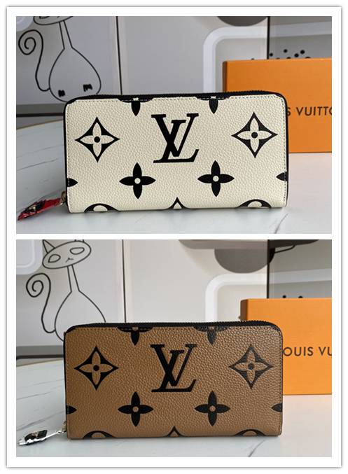 ルイヴィトン LOUIS VUITTON モノグラム ダミエ 長財布 二つ折り財布 レディース ブラウン ブラック ゴールド金具 - 画像 3