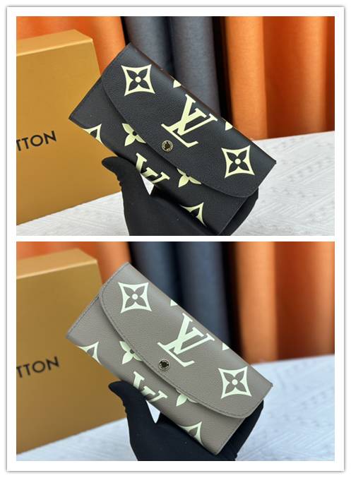 ルイヴィトン LOUIS VUITTON モノグラム ダミエ 長財布 二つ折り財布 レディース ブラウン ブラック ゴールド金具 - 画像 4