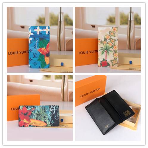 LOUIS VUITTON ルイヴィトン モノグラム ダミエ ミニ財布 二つ折り財布 レディース ブラック ホワイト レッド - 画像 1