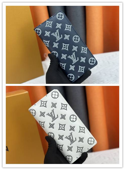 LOUIS VUITTON ルイヴィトン モノグラム ダミエ ミニ財布 二つ折り財布 レディース ブラック ホワイト レッド - 画像 7
