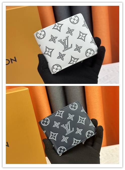 LOUIS VUITTON ルイヴィトン モノグラム ダミエ 長財布 二つ折り財布 レディース ブラウン ブラック ホワイト グレー - 画像 2