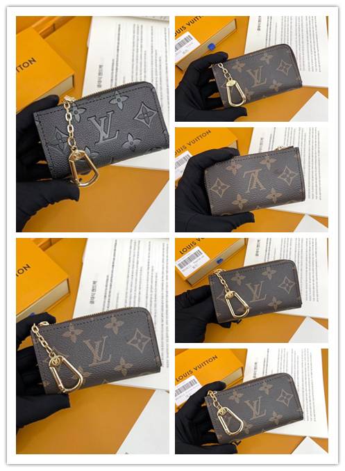 LOUIS VUITTON ルイヴィトン モノグラム ダミエ 長財布 二つ折り財布 レディース ブラウン ブルー グリーン ピンク - 画像 3