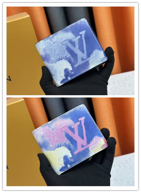 LOUIS VUITTON ルイヴィトン モノグラム ダミエ 長財布 二つ折り財布 レディース ブラウン ブルー グリーン ピンク - 画像 5