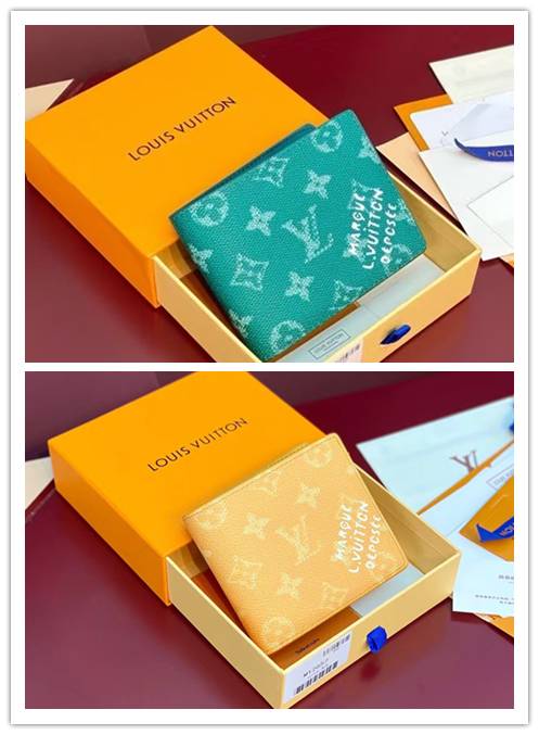 LOUIS VUITTON ルイヴィトン モノグラム ダミエ 長財布 二つ折り財布 レディース ブラック ホワイト ピンク グリーン オレンジ - 画像 5