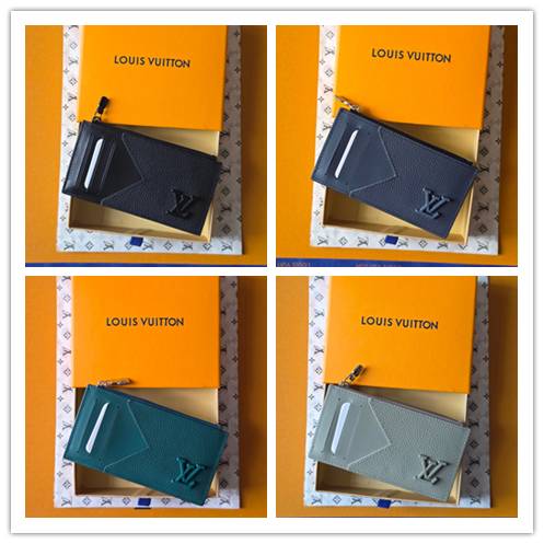 LOUIS VUITTON ルイヴィトン モノグラム ダミエ 長財布 二つ折り財布 レディース ブラック ブルー ベージュ グリーン - 画像 7
