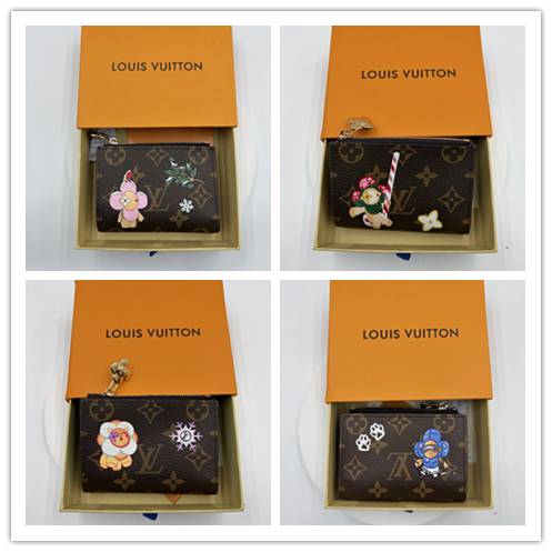LOUIS VUITTON ルイヴィトン モノグラム ダミエ ジッピーウォレット レディース ブラック ブルー ブラウン ゴールド金具 - 画像 2