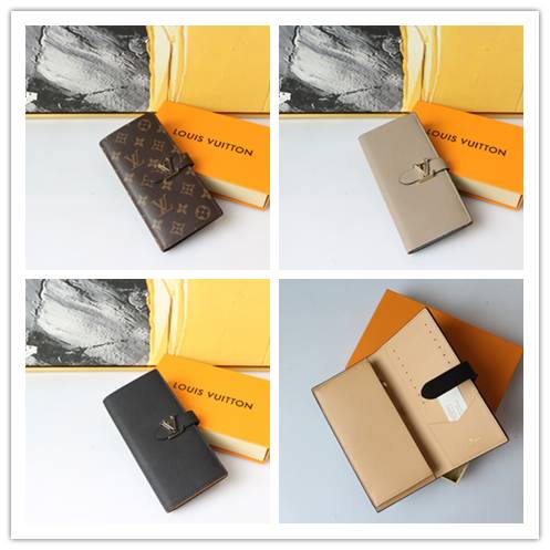 ルイヴィトン LOUIS VUITTON モノグラム ダミエ ポルトフォイユ サラ 長財布 レディース ブラウン ブラック - 画像 2