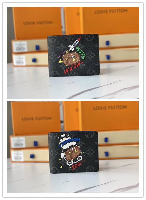ルイヴィトン LOUIS VUITTON モノグラム ダミエ ポルトフォイユ サラ 長財布 レディース ブラウン ブラック - 画像 5
