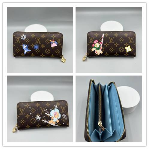 LOUIS VUITTON ルイヴィトン モノグラム ダミエ 長財布 二つ折り財布 コンパクトウォレット レディース ブラック ホワイト ブラウン - 画像 7