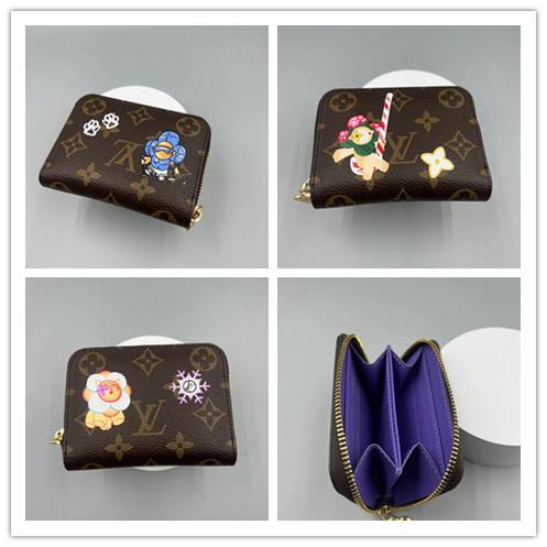 LOUIS VUITTON ルイヴィトン モノグラム ダミエ 長財布 二つ折り財布 コンパクトウォレット レディース ブラック ホワイト ブラウン - 画像 8