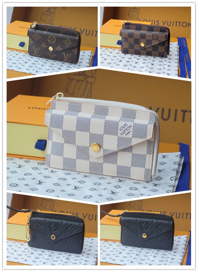 LOUIS VUITTON ルイヴィトン モノグラム ダミエ ジッピーウォレット ミニ財布 レディース ブラック ホワイト ベージュ - 画像 4