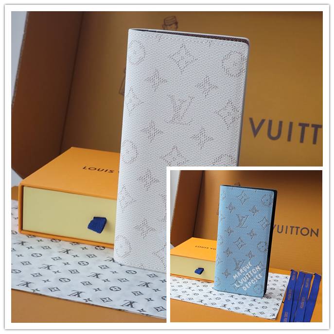 LOUIS VUITTON ルイヴィトン モノグラム ダミエ 長財布 二つ折り財布 レディース ブラウン ブラック ピンク ホワイト - 画像 3