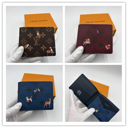 ルイヴィトン LOUIS VUITTON モノグラム ダミエ 長財布 二つ折り財布 レディース ブラック ホワイト ブルー レッド - 画像 2