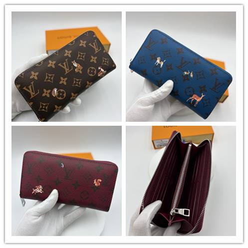 ルイヴィトン LOUIS VUITTON モノグラム ダミエ 長財布 二つ折り財布 レディース ブラック ホワイト ブルー レッド - 画像 3