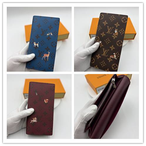 ルイヴィトン LOUIS VUITTON モノグラム ダミエ 長財布 二つ折り財布 レディース ブラック ホワイト ブルー レッド - 画像 7