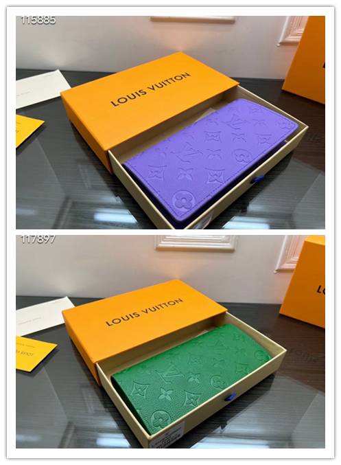 LOUIS VUITTON ルイヴィトン ダミエ エベヌ ダミエ グラフィット 二つ折り財布 レディース ブラック ホワイト ブルー ピンク レッド グリーン - 画像 5