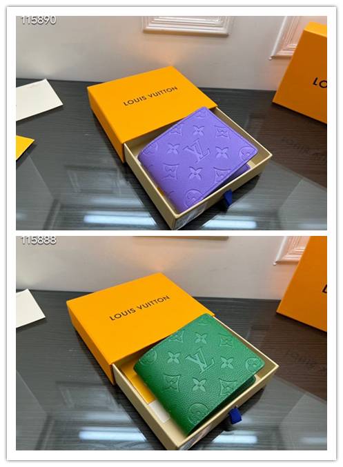 LOUIS VUITTON ルイヴィトン ダミエ エベヌ ダミエ グラフィット 二つ折り財布 レディース ブラック ホワイト ブルー ピンク レッド グリーン - 画像 6