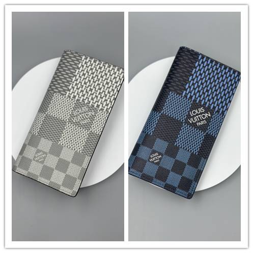 LOUIS VUITTON ルイヴィトン ダミエ エベヌ ダミエ グラフィット 二つ折り財布 レディース ブラック ホワイト ブルー ピンク レッド グリーン - 画像 7