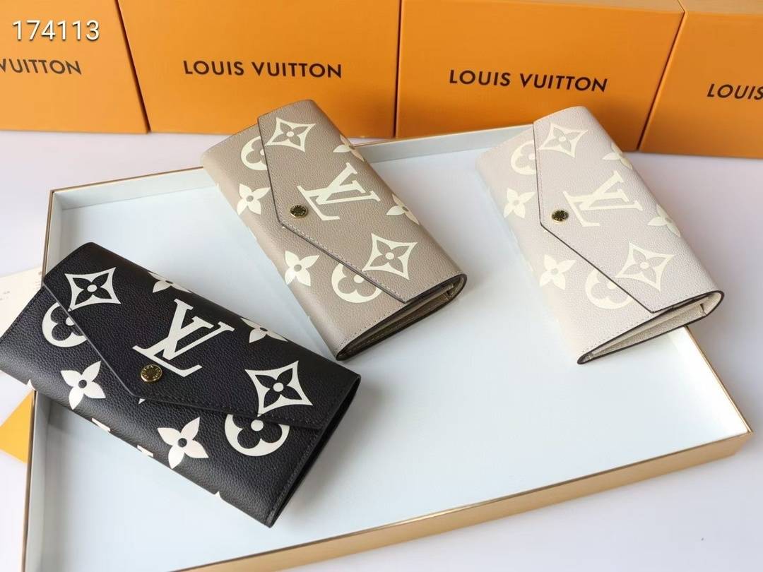 LOUIS VUITTON ルイヴィトン モノグラム ダミエ 長財布 二つ折り財布 レディース ブラック ホワイト ベージュ - 画像 2