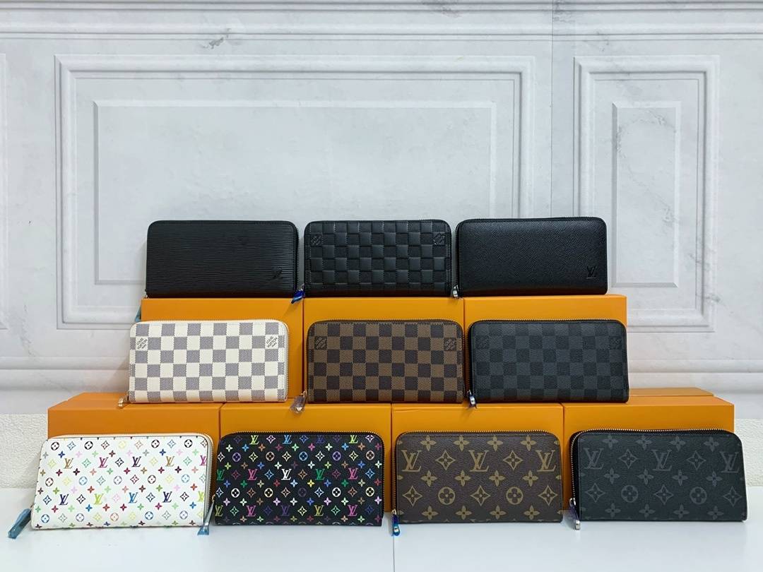 LOUIS VUITTON ルイヴィトン モノグラム ダミエ 長財布 二つ折り財布 レディース ブラック ホワイト ベージュ - 画像 4