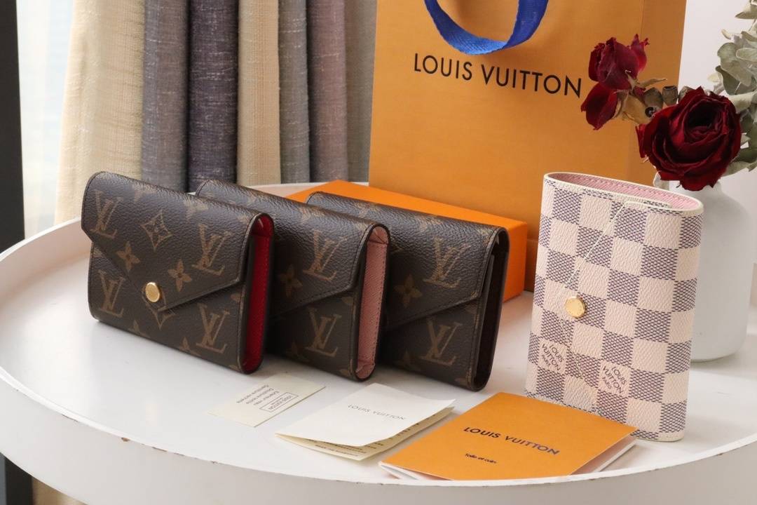 LOUIS VUITTON ルイヴィトン モノグラム ダミエ 長財布 二つ折り財布 レディース ブラック ホワイト ベージュ - 画像 6