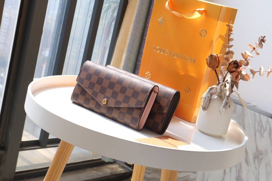 LOUIS VUITTON ルイヴィトン モノグラム ダミエ 長財布 二つ折り財布 レディース ブラック ホワイト ベージュ - 画像 7