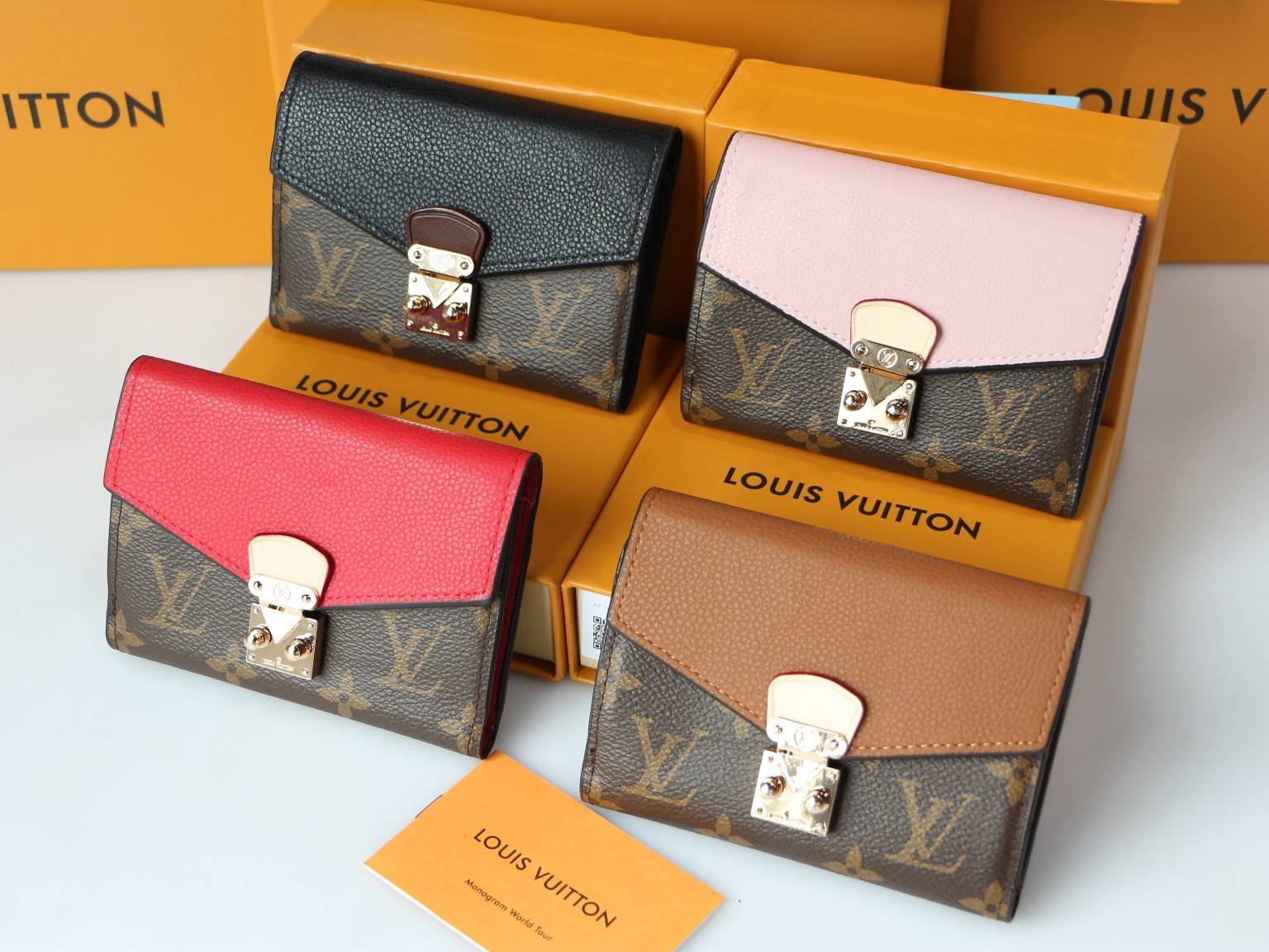 LOUIS VUITTON ルイヴィトン モノグラム ダミエ 長財布 二つ折り財布 レディース ブラック ベージュ ピンク