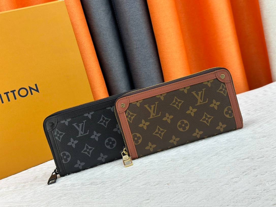 LOUIS VUITTON ルイヴィトン モノグラム ダミエ 長財布 二つ折り財布 コンパクトウォレット ミニ財布 レディース メンズ ユニセックス ブラック - 画像 7