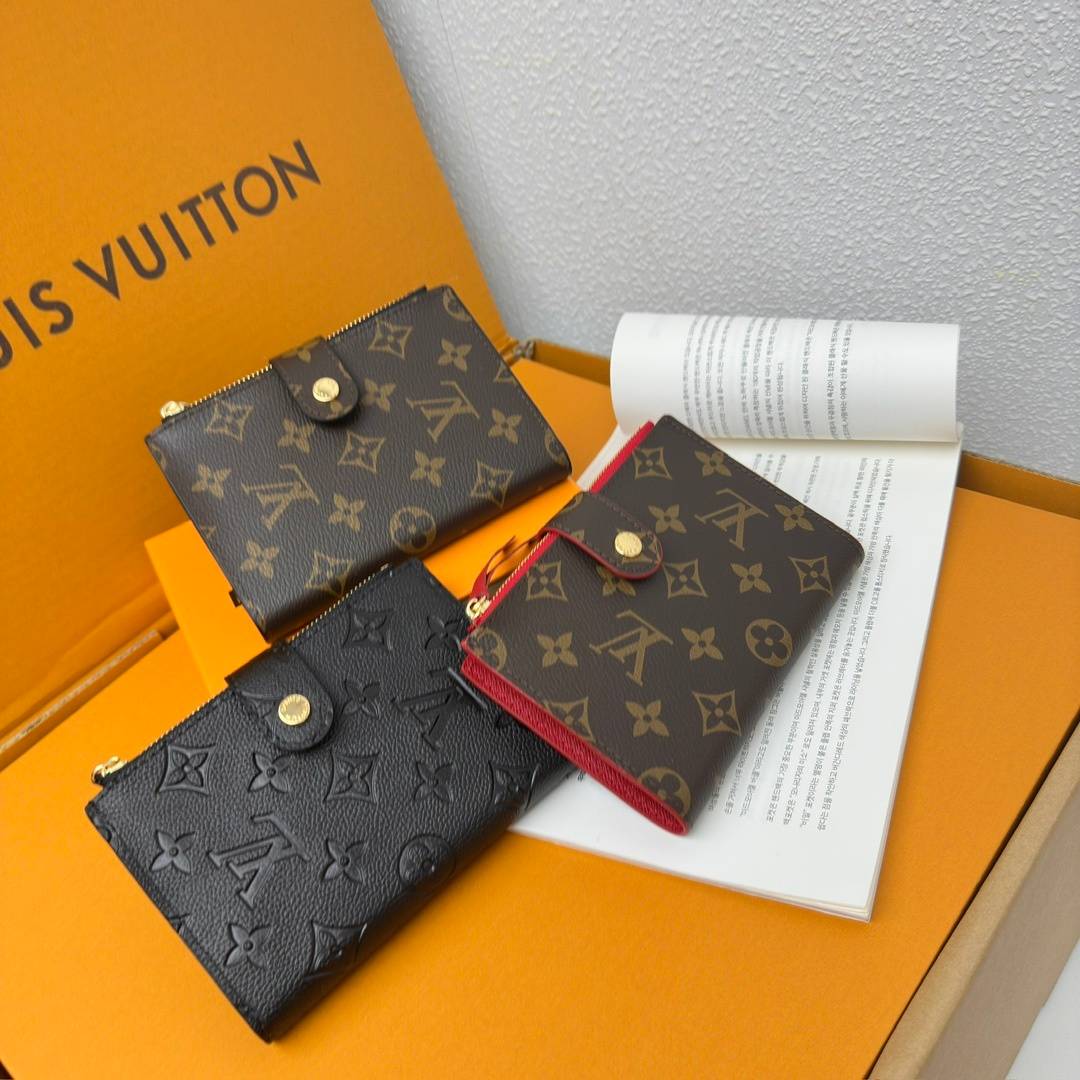 LOUIS VUITTON ルイヴィトン モノグラム ダミエ 長財布 二つ折り財布 レディース ブラック ベージュ レッド ピンク シルバー金具 - 画像 5