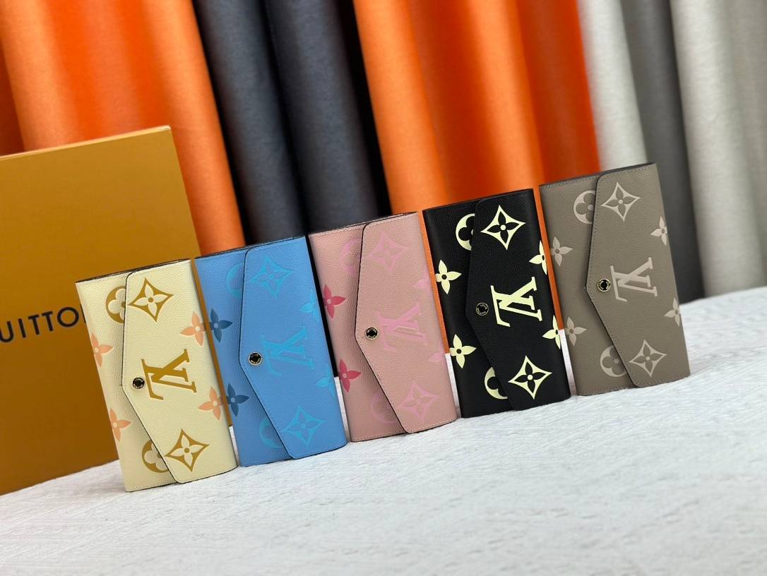 LOUIS VUITTON ルイヴィトン モノグラム ポルトフォイユ サラ レディース ブラウン - 画像 4
