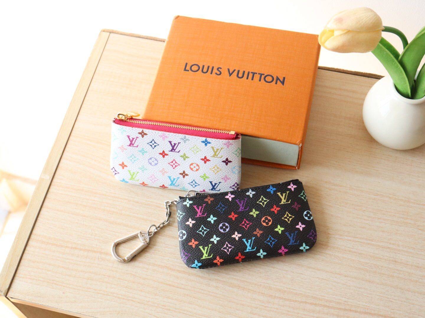 LOUIS VUITTON ルイヴィトン モノグラム ダミエ 二つ折り財布 長財布 コンパクトウォレット レディース ブラック ホワイト レッド ピンク ブルー - 画像 2