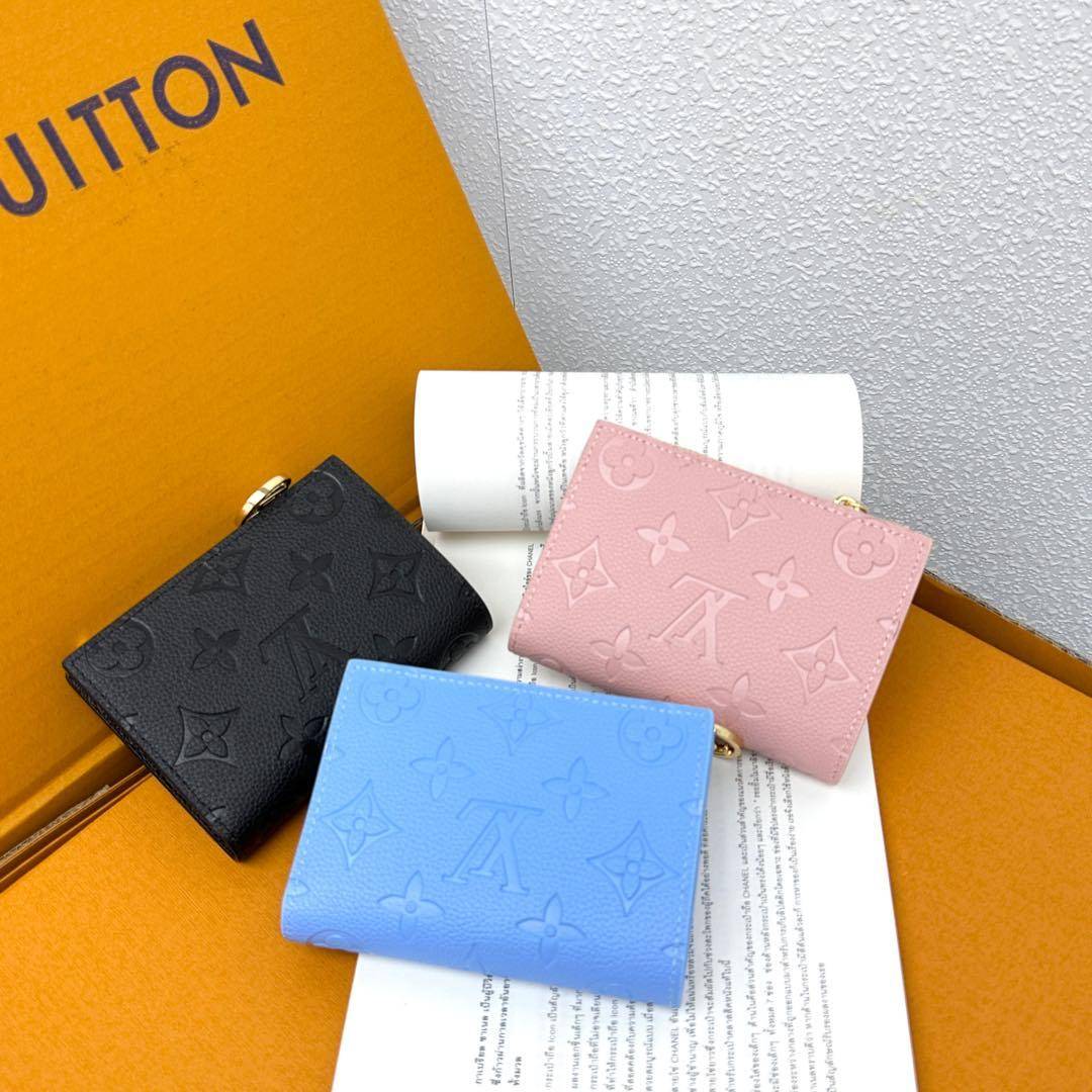 LOUIS VUITTON ルイヴィトン モノグラム ダミエ 二つ折り財布 長財布 コンパクトウォレット レディース ブラック ホワイト レッド ピンク ブルー - 画像 8