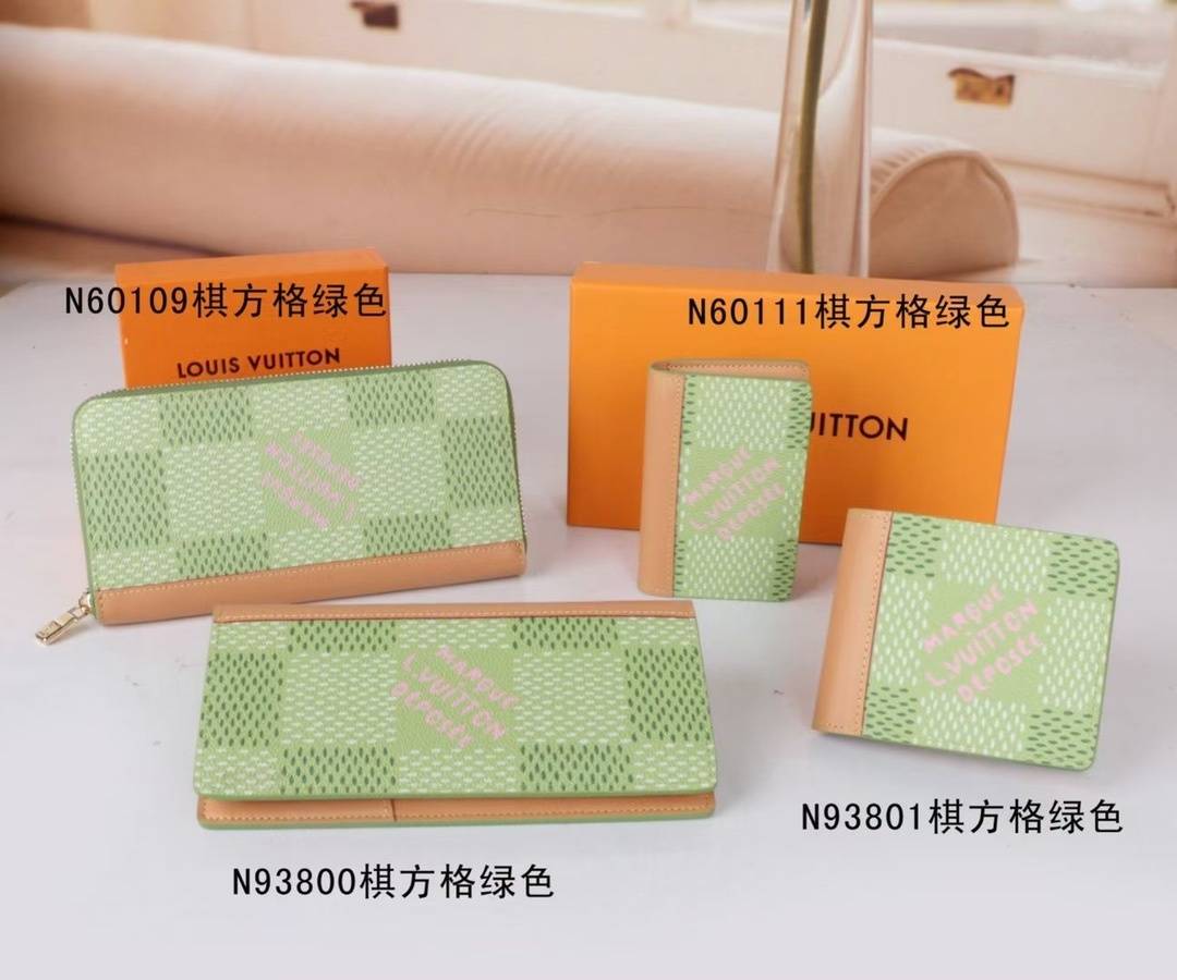 LOUIS VUITTON ルイヴィトン モノグラム ダミエ 長財布 二つ折り財布 レディース ブラック ピンク ブルー イエロー - 画像 6
