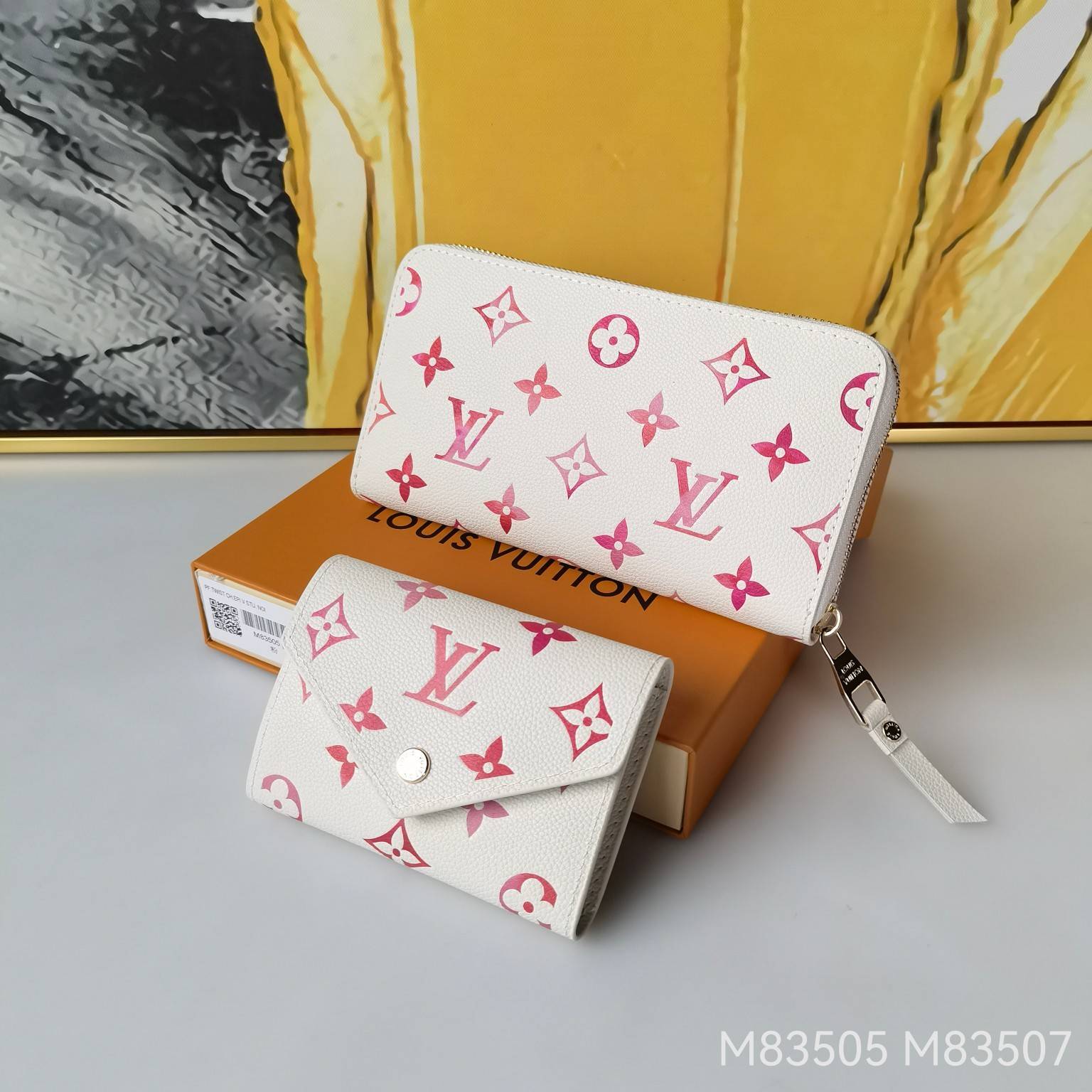 LOUIS VUITTON ルイヴィトン モノグラム ダミエ 長財布 二つ折り財布 レディース ブラック ホワイト ブルー ピンク - 画像 3