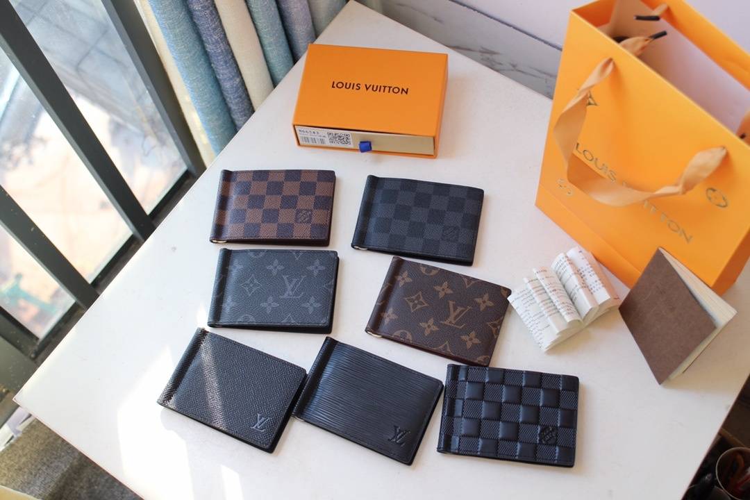 ルイヴィトン モノグラム ポルトフォイユ ヴィクトリーヌ 二つ折り財布 レディース ブラック ゴールド金具 - 画像 6