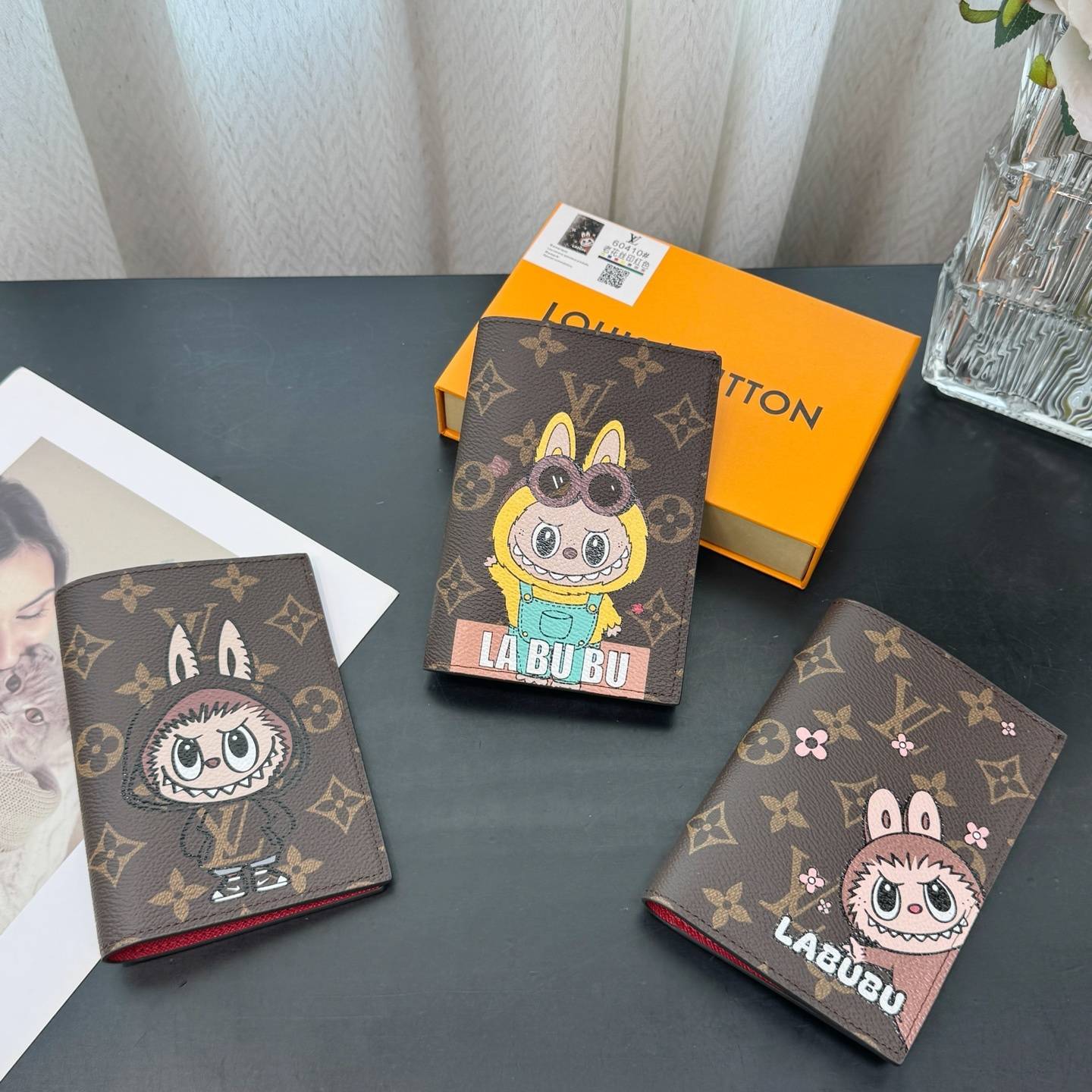 ルイヴィトン LOUIS VUITTON モノグラム ダミエ 長財布 二つ折り財布 レディース ブラック ホワイト ピンク レッド - 画像 2