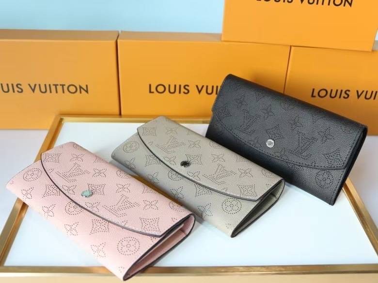 ルイヴィトン LOUIS VUITTON モノグラム ダミエ 長財布 二つ折り財布 レディース ブラック ホワイト ピンク レッド - 画像 3